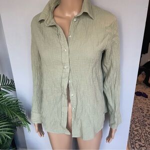 Universal Thread Olive Button-Down Shirt
